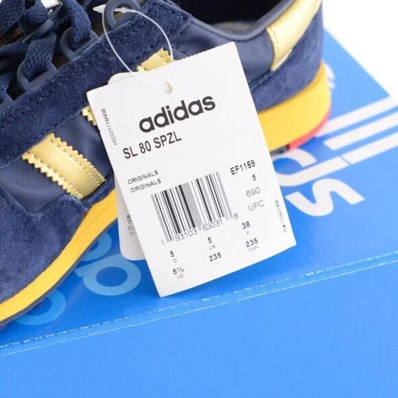 NWT Adidas 80's Inspired SL80 spzl US 5.5 / UK 5 new with box Sneakers Runners - Picture 3 of 12